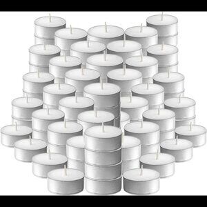 Tea Light Candles – Set of 100 Unscented Candles – Burns Aprx. 3.5 Hour